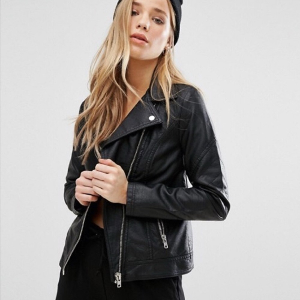 ASOS Vegan Leather Biker Jacket